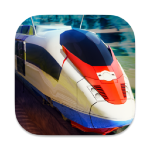 High Speed Trains 3D icon